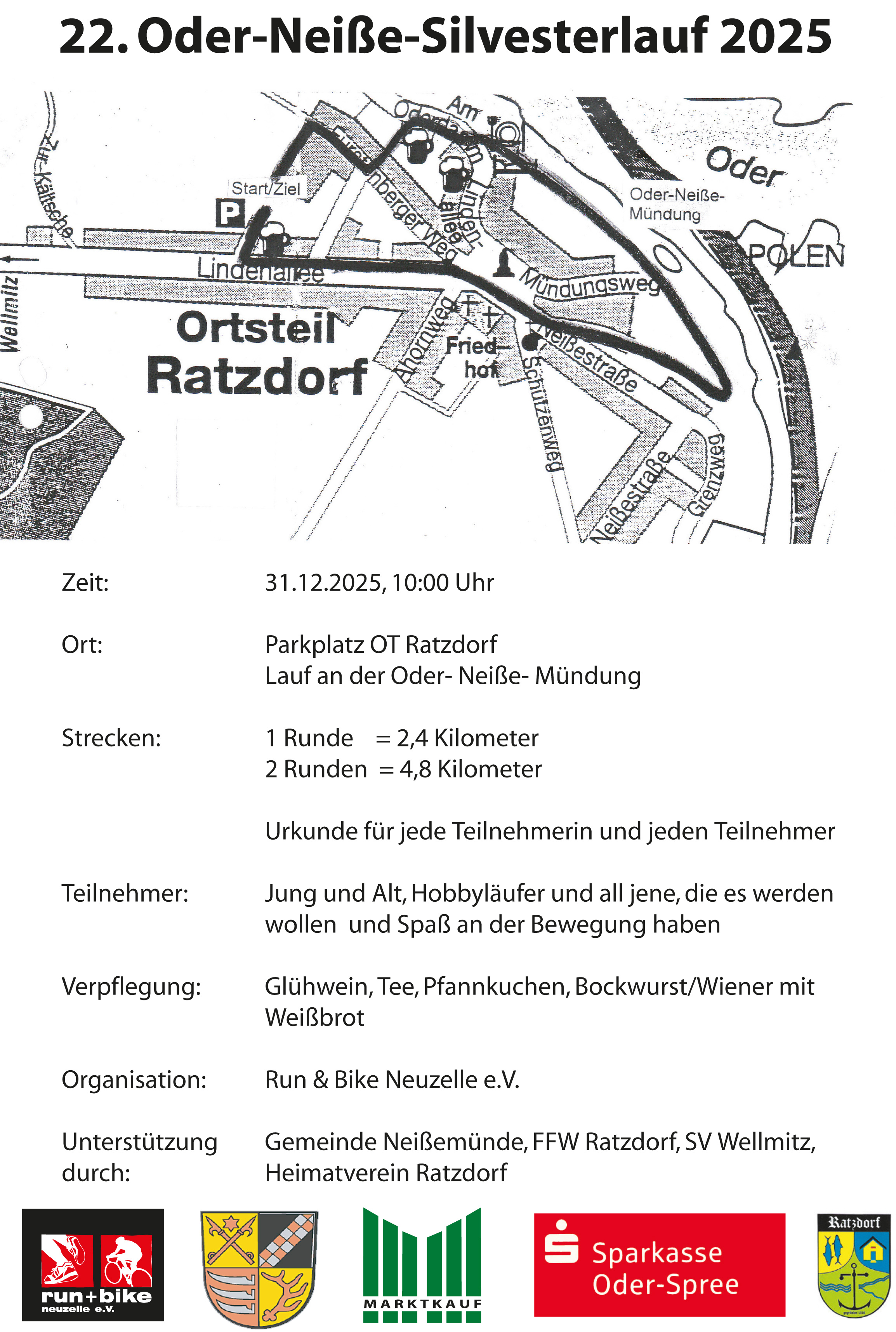 Plakat Silvesterlauf 2025